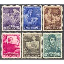 ARGENTINA GJ987/992 SERIE COMPLETA MINT EFIRA. LUJO U$21