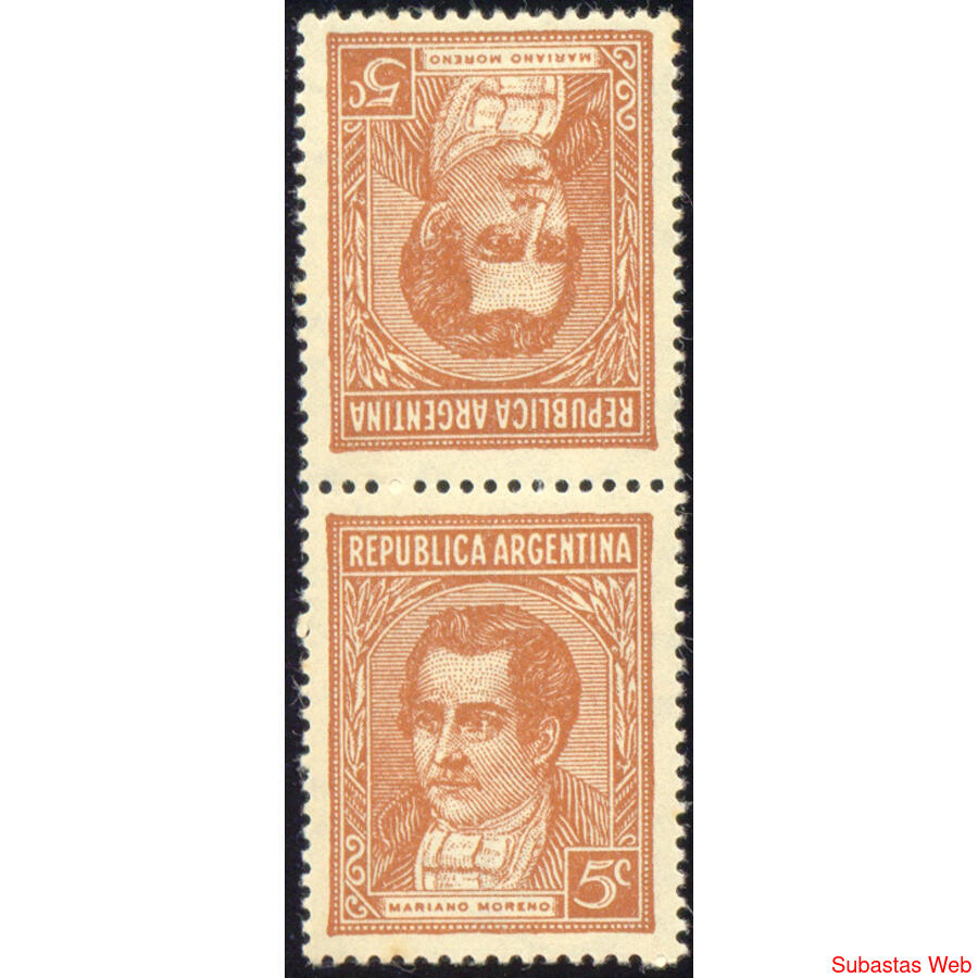 ARGENTINA GJ795T MORENO 5c MATE IMPORTADO TETE BECHE U$30,00