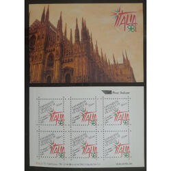 ITALIA 1998 PLANCHA COMPLETA MINT x6 VIÑETAS EXPO FILATELICA