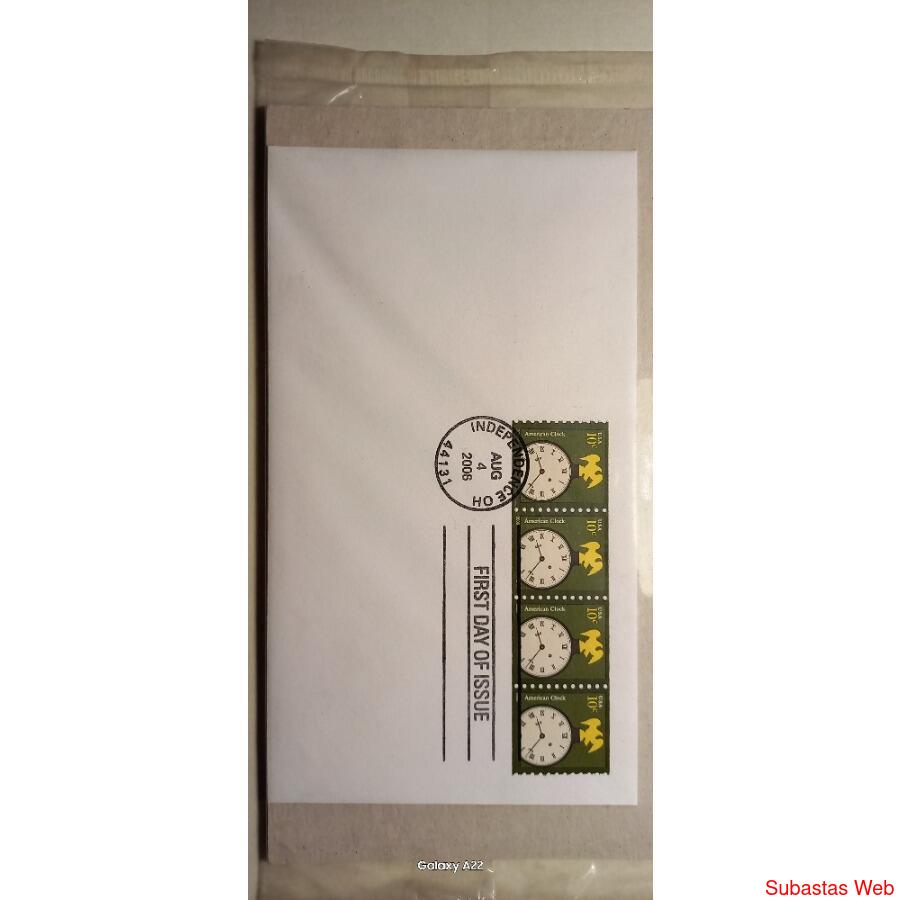 Sobre USA FDC. American Clock