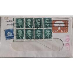 Sobre USA Franqueado Air Mail
