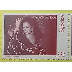 Sello Postal. España. Personajes Populares. Lola Flores