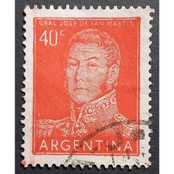Sello Postal. Próc. y Riq. II. San Martín. Detalles y Error