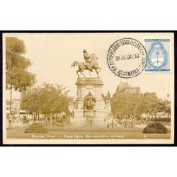 ARGENTINA GJ916 TARJETA DE MONUMENTO GARIBALDI PLAZA ITALIA