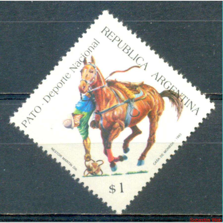ARGENTINA GJ2651 *PATO DEPORTE NACIONAL* SELLO MINT. U$3.30