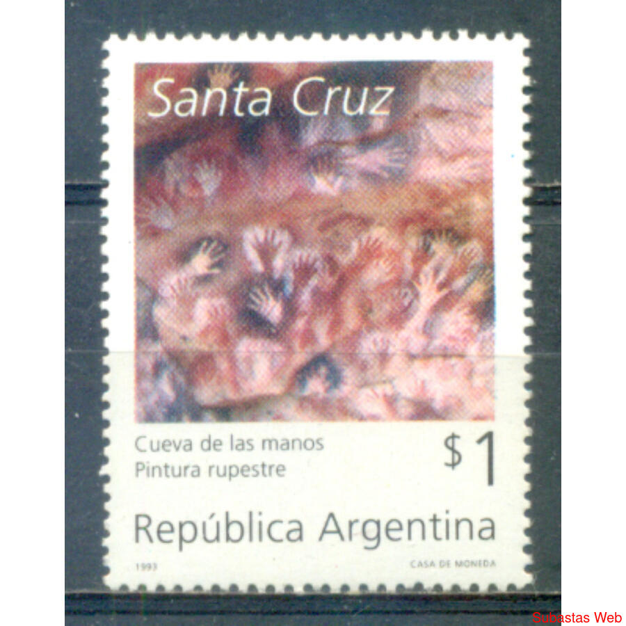ARGENTINA GJ2662 *CUEVAS DE LAS MANOS* EJEMPLAR MINT. U$3.00