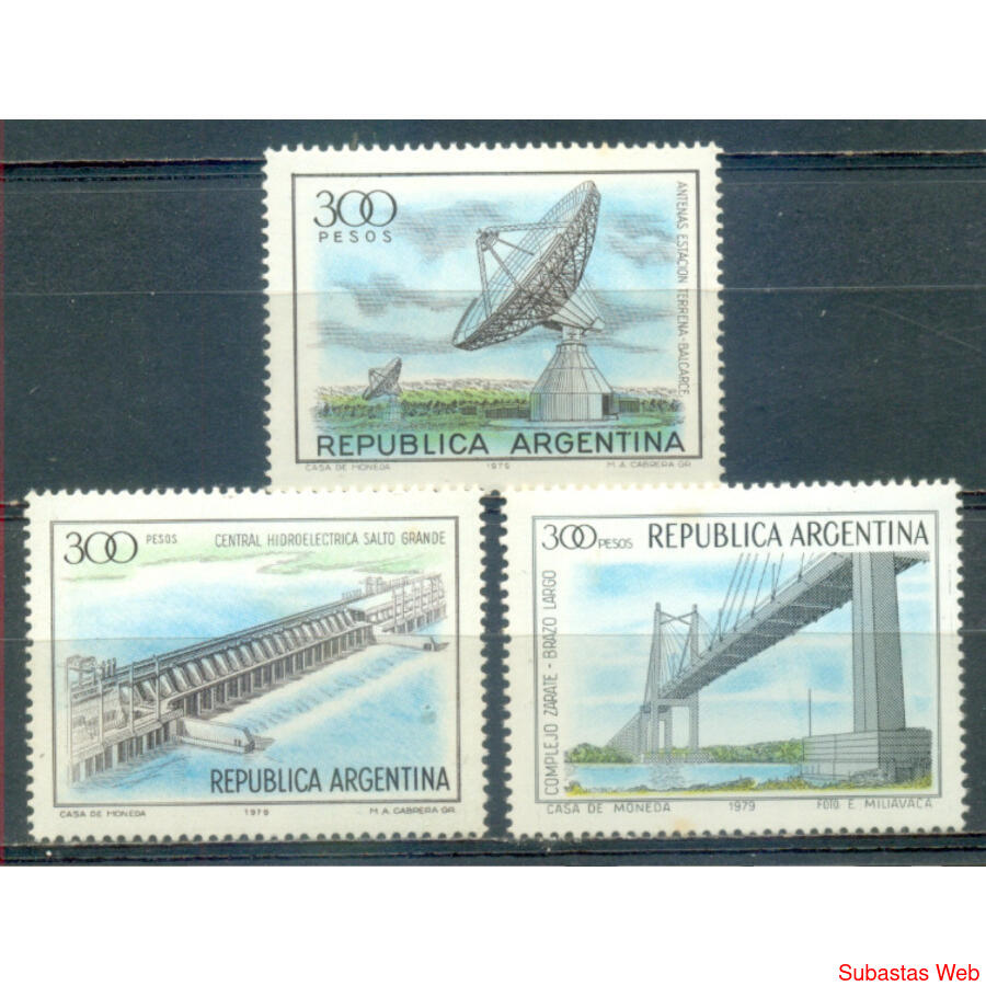 ARGENTINA GJ1911/1913 *OBRAS DE INFRAESTRUCTURA* SERIE MINT