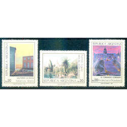 ARGENTINA GJ2189/2191 PINTURA SERIE COMPLETA MINT $1.50