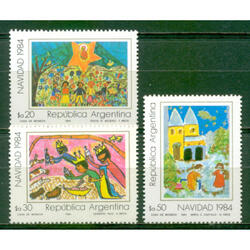 ARGENTINA GJ2185/2187 *NAVIDAD* SERIE COMPLETA MINT. U$2.00