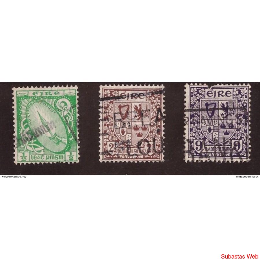 IRELAND // LOTE DE 3 SELLOS (1923 - 1941)