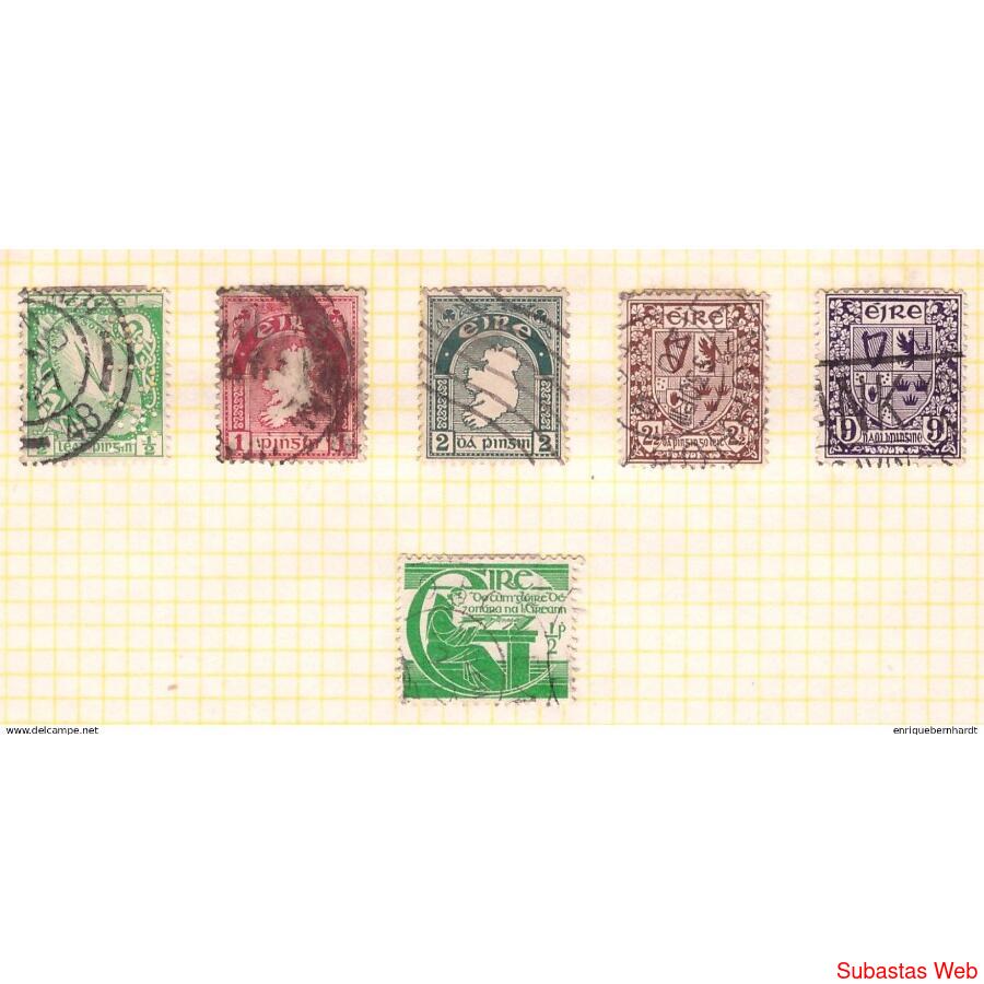 IRELAND // LOTE DE 8 SELLOS (1922 - 1948)