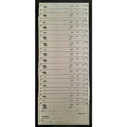 USA. LOTE DE 25 CHEQUES NUEVOS SIN USAR Y CONSECUTIVOS. @2