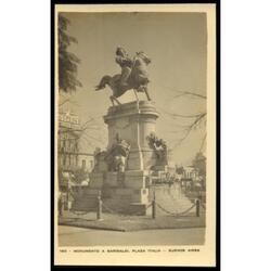 ARGENTINA VIEJA TARJETA DE MONUMENTO GARIBALDI PLAZA ITALIA!